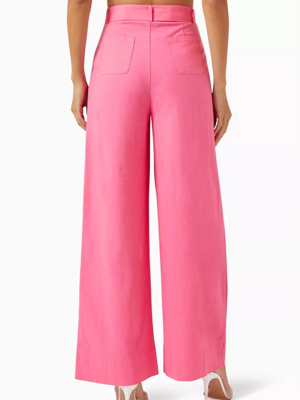 MINKPINK Linen Kalani Belted Pants (matching crop listed) - Picture 2 of 6